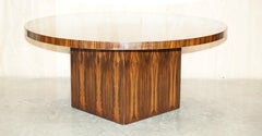 EXTRA LARGE ViNTAGE COROMANDEL WOOD ROUND DINING TABLE SEATS EIGHT PEOPLE WELl