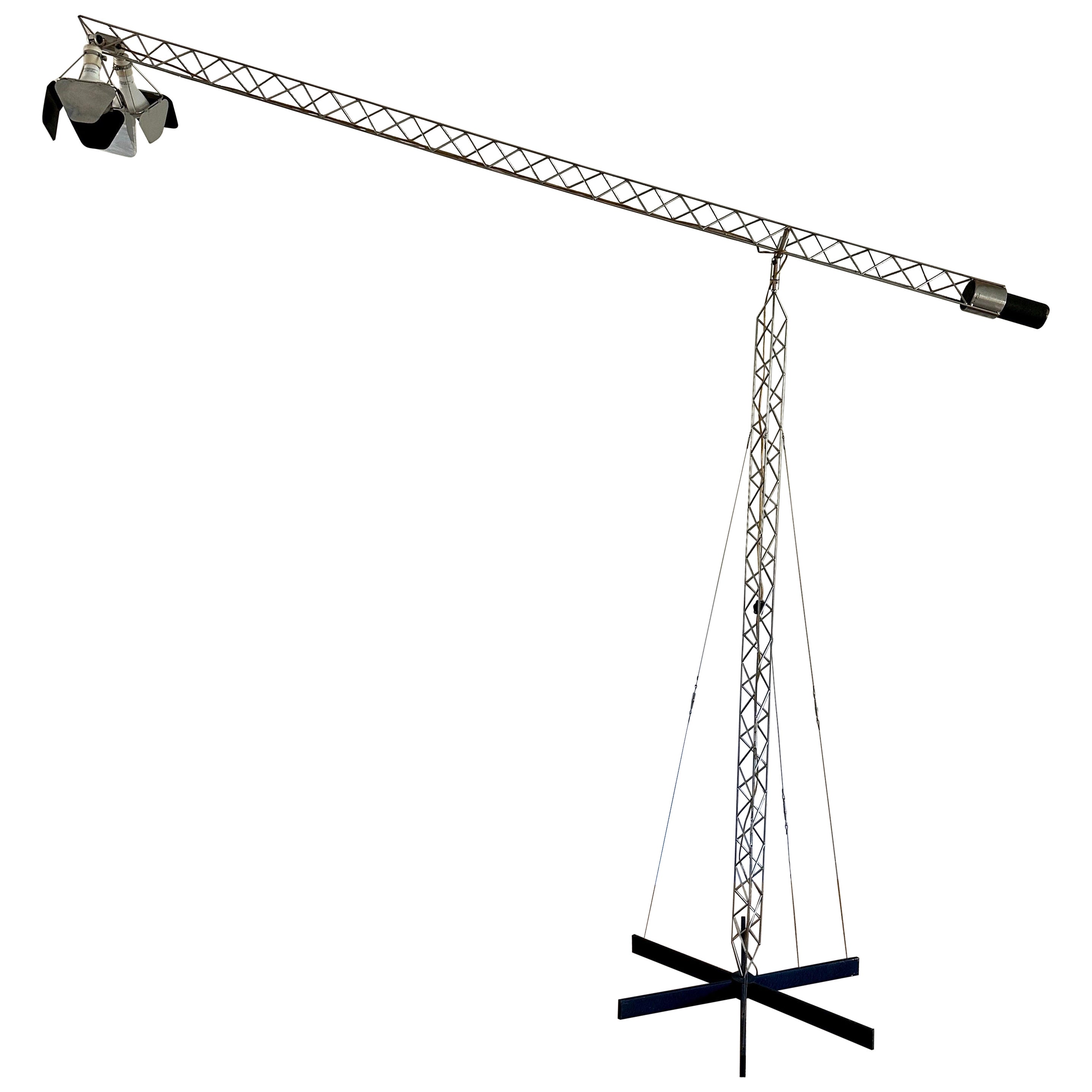 Extra große Vintage Curtis Jeré Crane Stehleuchte