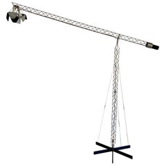 Extra Large Vintage Curtis Jeré Crane Floor Light