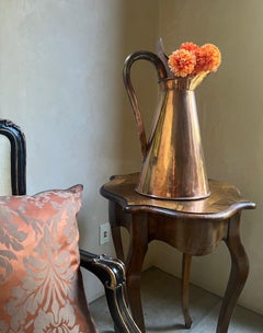 Extra Large Vintage French Lidded Copper Pitcher