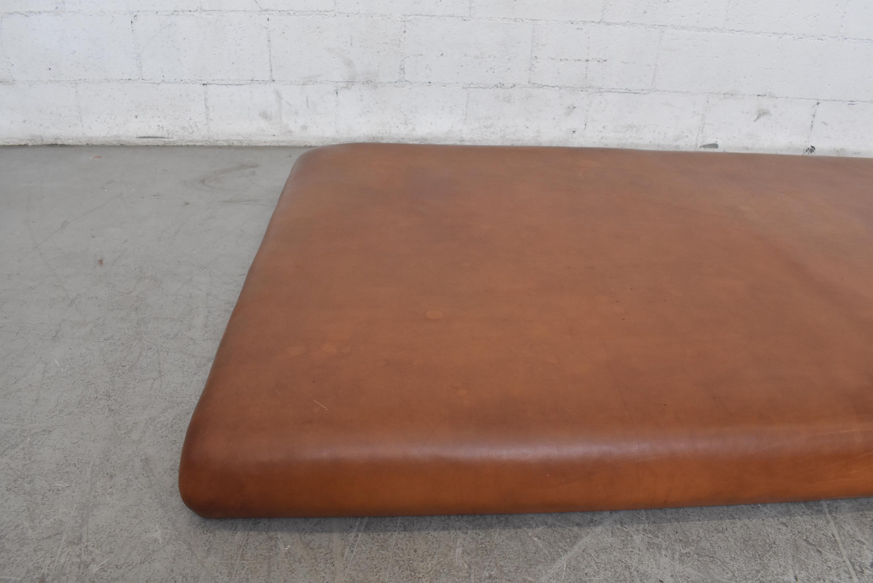 Late 20th Century Extra Large Vintage Leather Gymnastics Tumble Mat - or Headboard