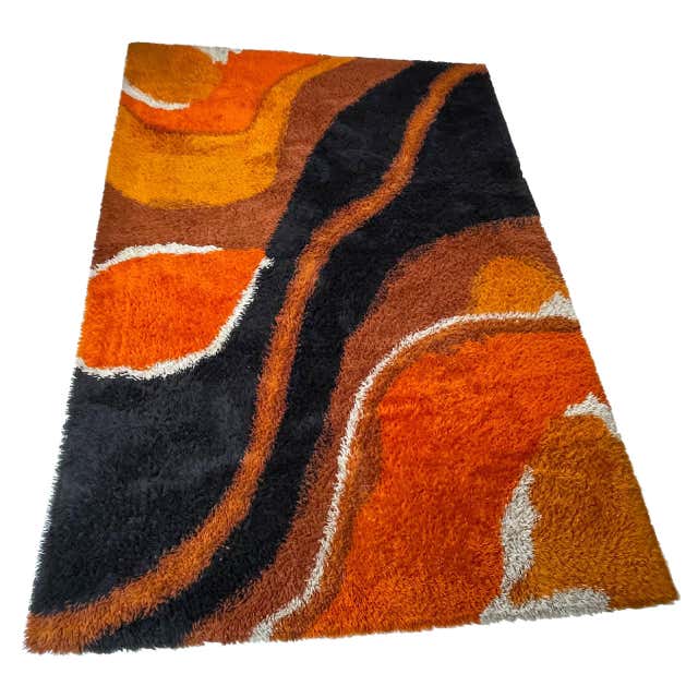 Rare Verner Panton Mira Romantica Large-Scale Rug at 1stDibs