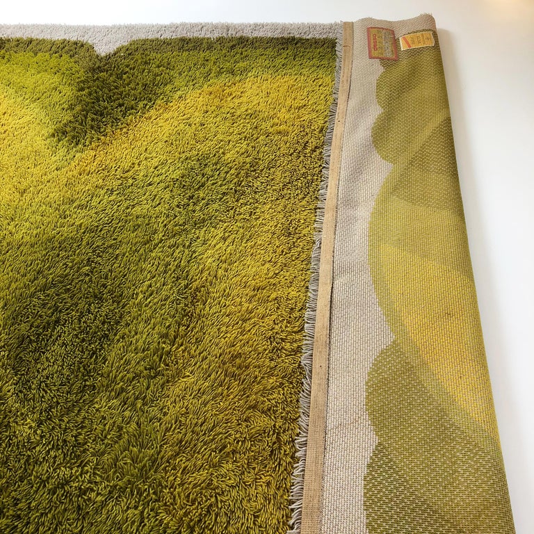 Extra Large Vintage MultiColor High Pile Rug by Desso, Netherlands