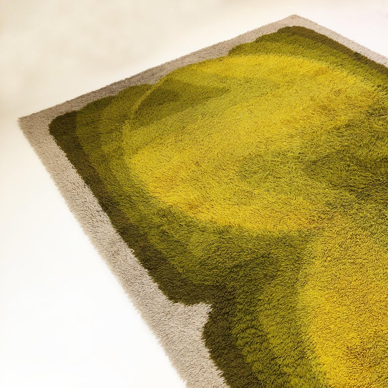 Extra Large Vintage MultiColor High Pile Rug by Desso, Netherlands