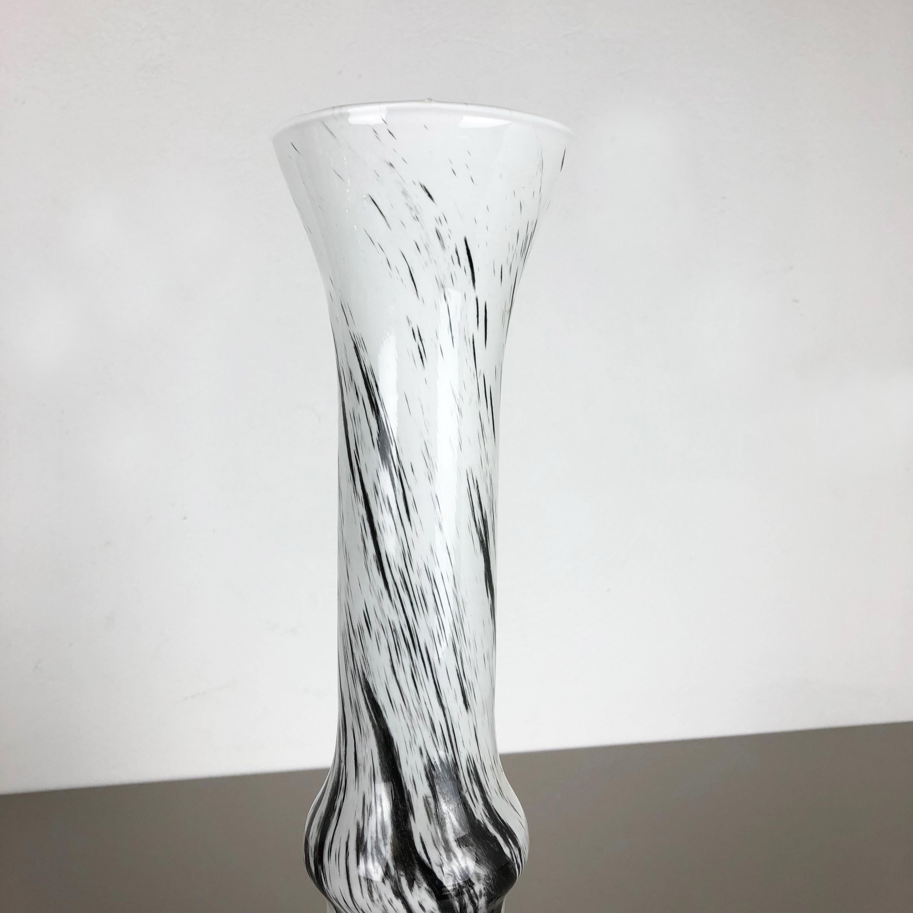 Glass Extra Large Vintage Opaline Florence Vase Design Pop Art, Italy, 1970s For Sale