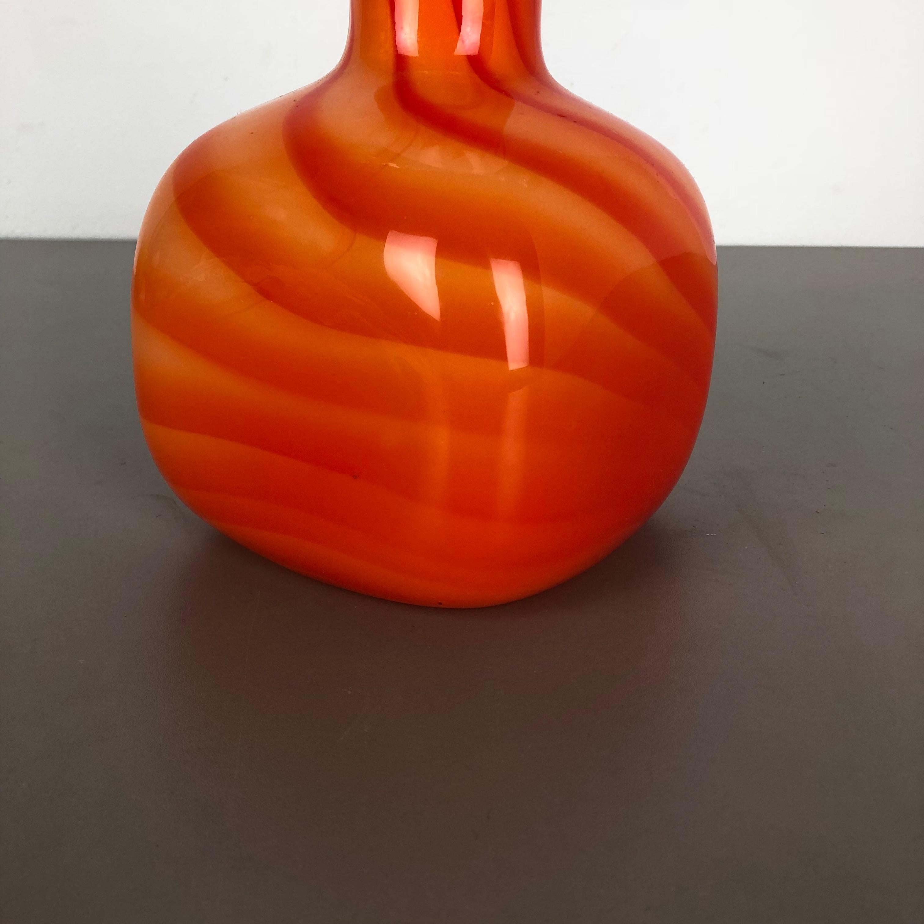 Extra Large Vintage Pop Art Opaline Florence Vase Design, 1970s, Italy For Sale 4