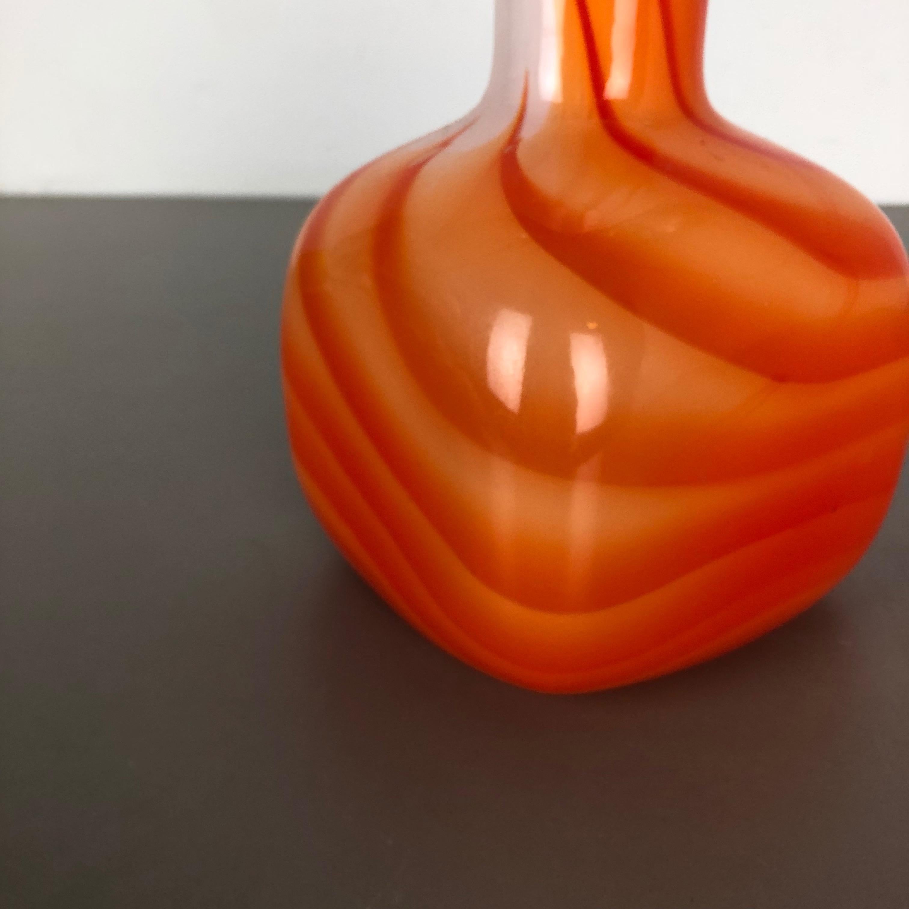 Extra Large Vintage Pop Art Opaline Florence Vase Design, 1970s, Italy For Sale 5