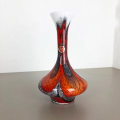 Extra Large Vintage Pop Art Opaline Florence Vase Design, 1970s, Italy