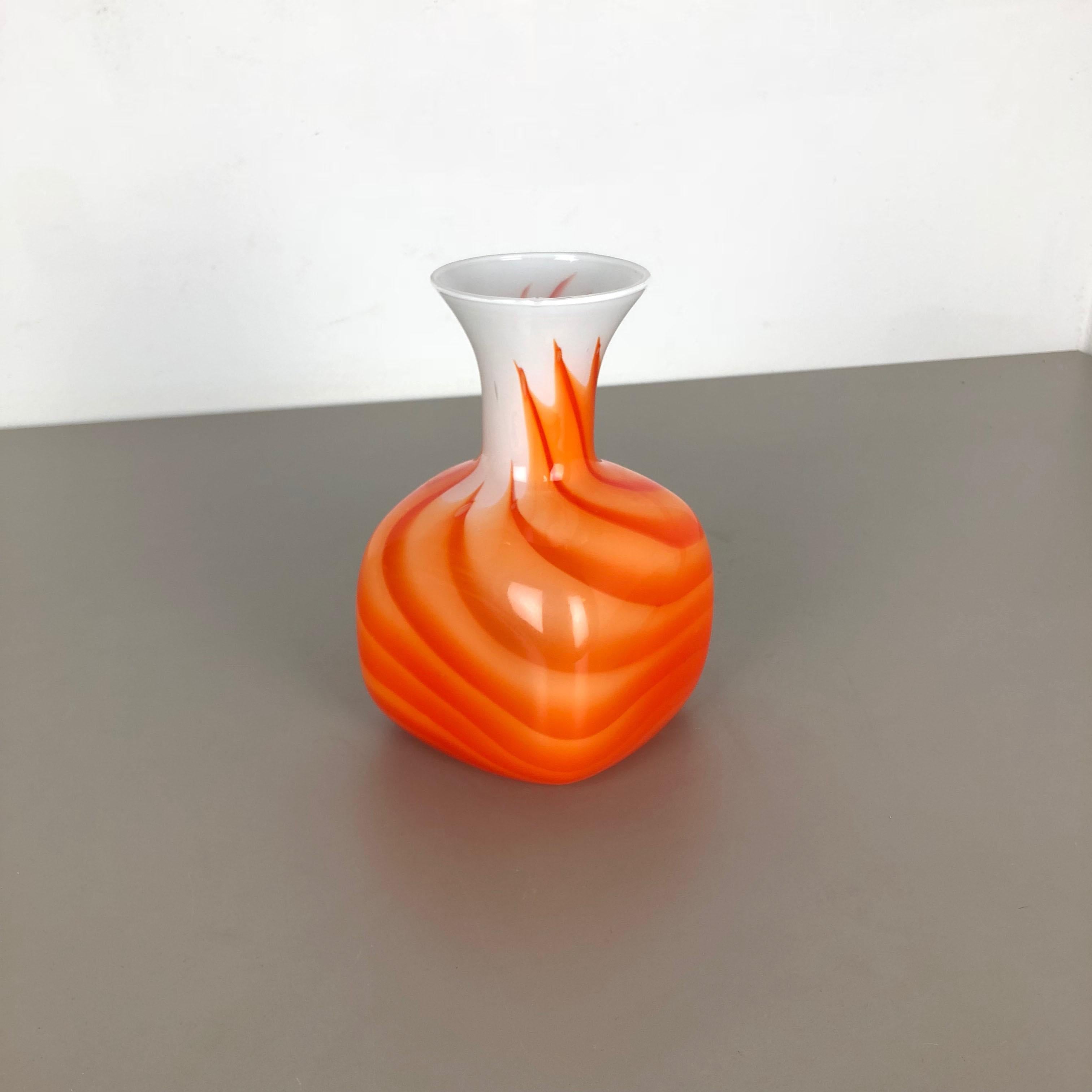 Article:

Pop Art vase


Producer:

Opaline Florence



Decade:

1970s




Original vintage 1970s Pop Art hand blown vase made in Italy by Opaline Florence. Made of high quality Italian opal glass.
Lovely 1970s Pop Art flame