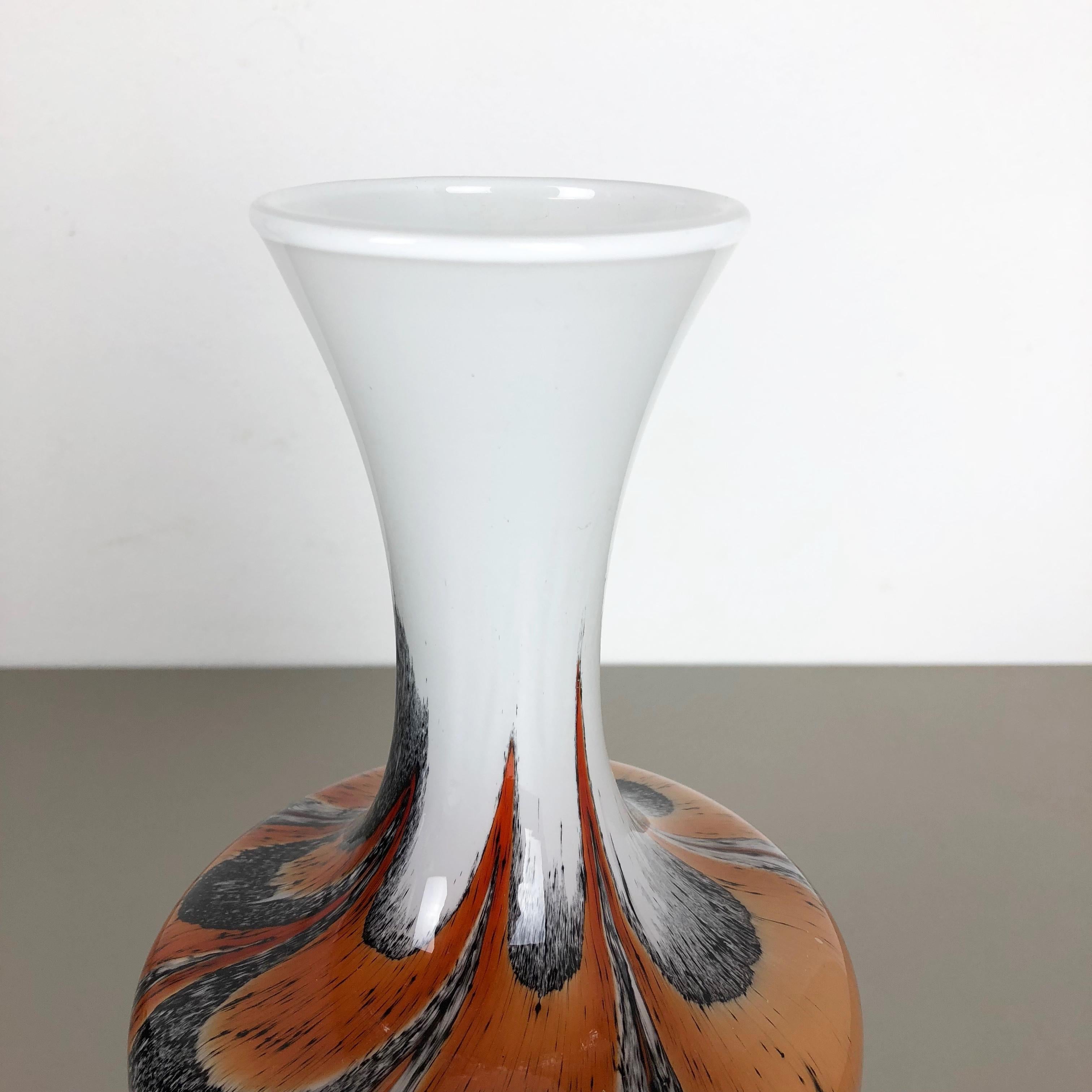 Italian Extra Large Vintage Pop Art Opaline Florence Vase Design 1970s, Italy