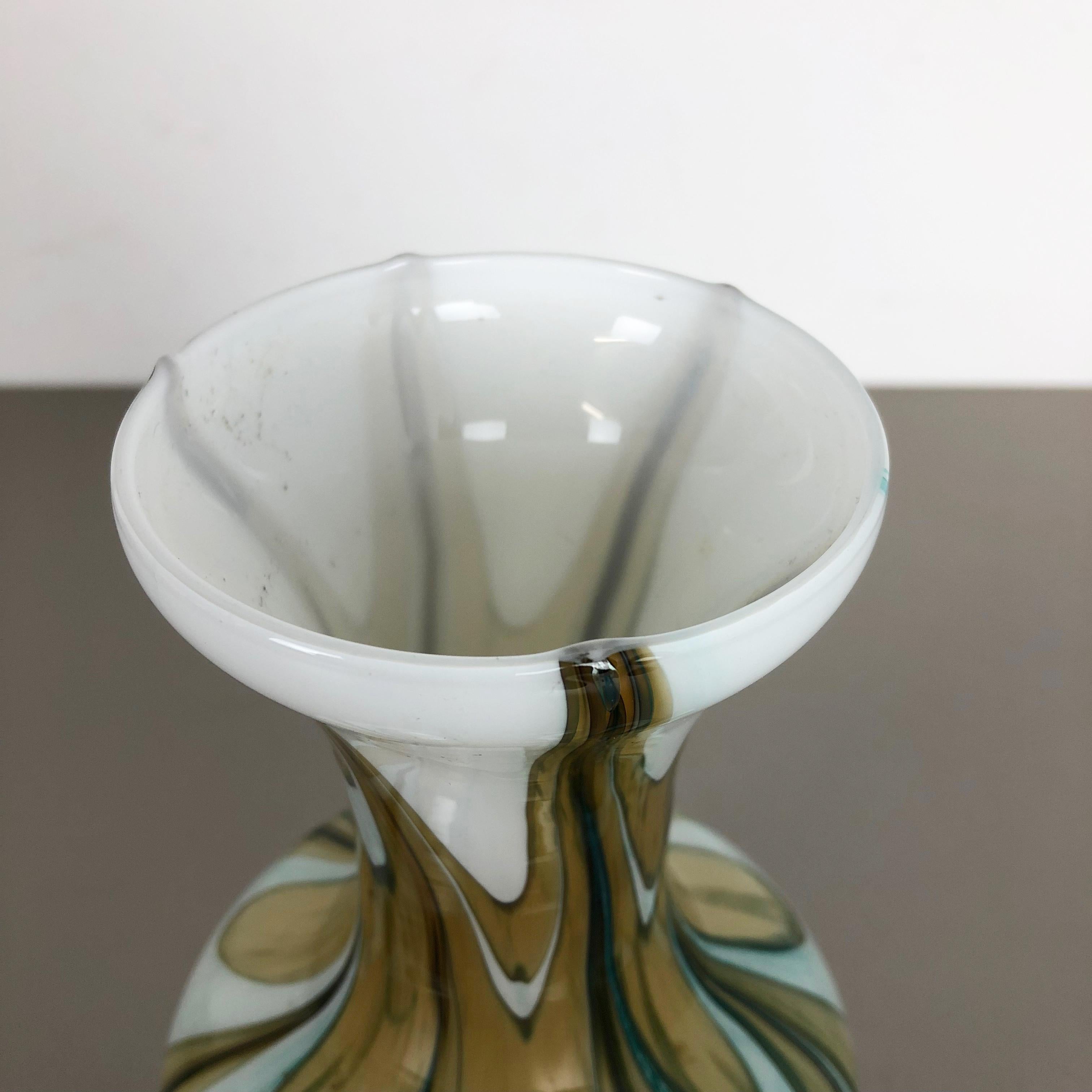 Extra Large Vintage Pop Art Opaline Florence Vase Design 1970s, Italy im Zustand „Gut“ in Kirchlengern, DE