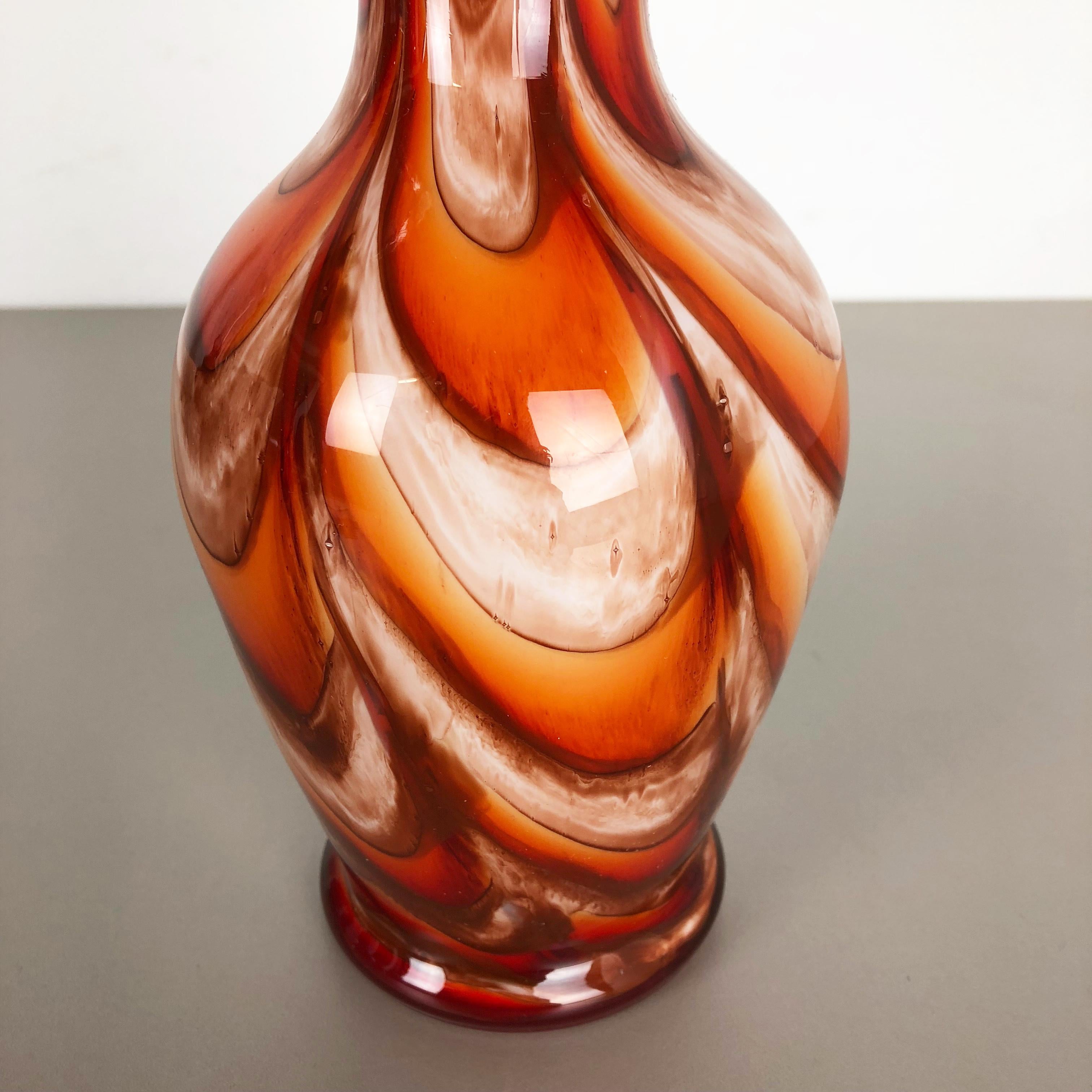 Große große Vintage Pop Art Opal Florenz Vase Design 1970er Jahre, Italien im Zustand „Gut“ im Angebot in Kirchlengern, DE