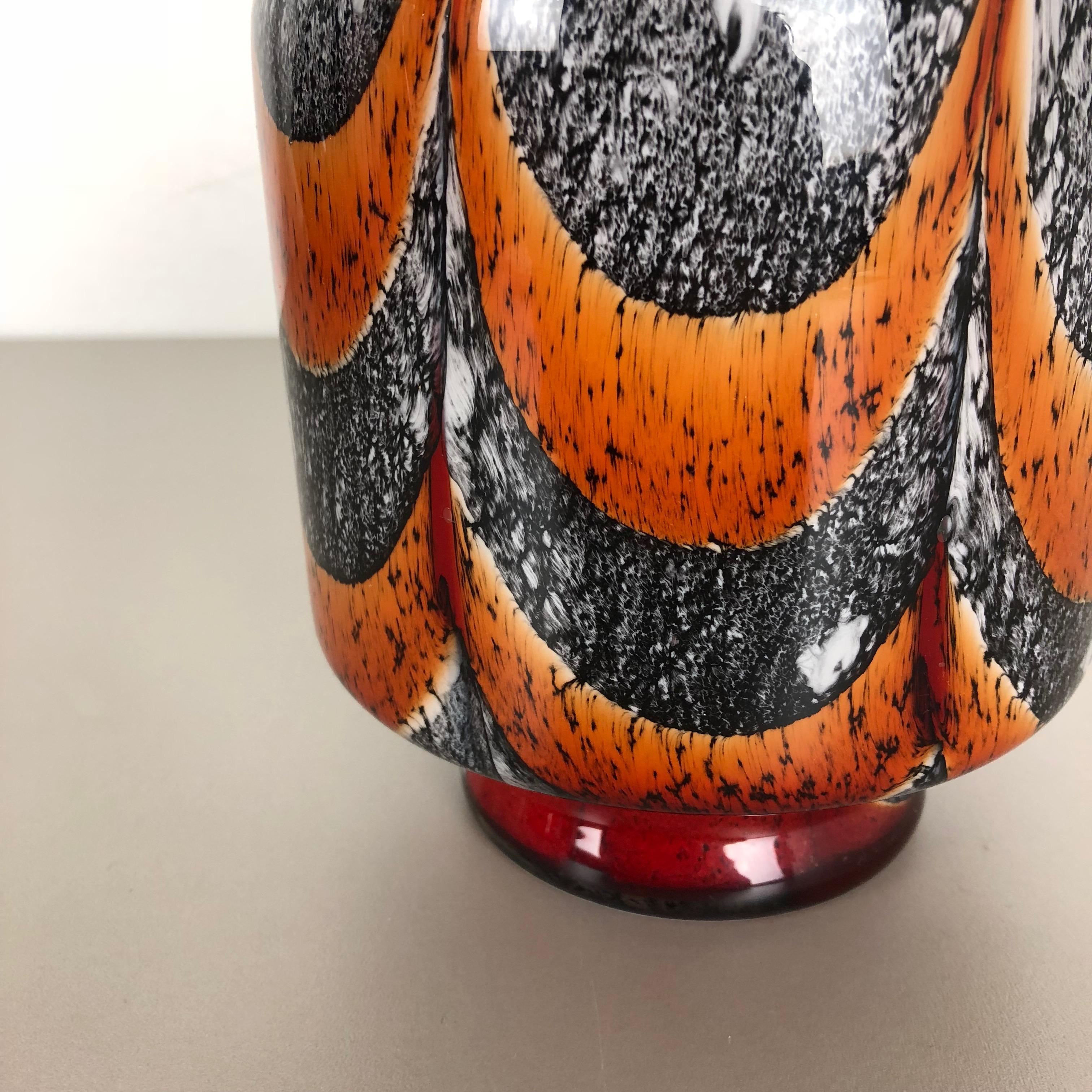 Extra Large Vintage Pop Art Opaline Florence Vase Design 1970s, Italy 2