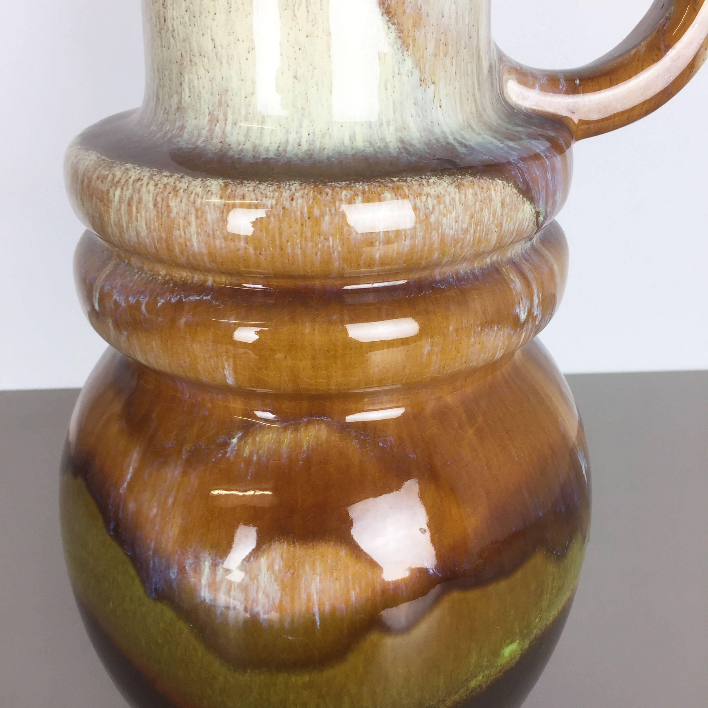 Extra große Vintage-Vase aus Keramik Fat Lava von Scheurich, Deutschland, 1970er Jahre im Zustand „Gut“ im Angebot in Kirchlengern, DE