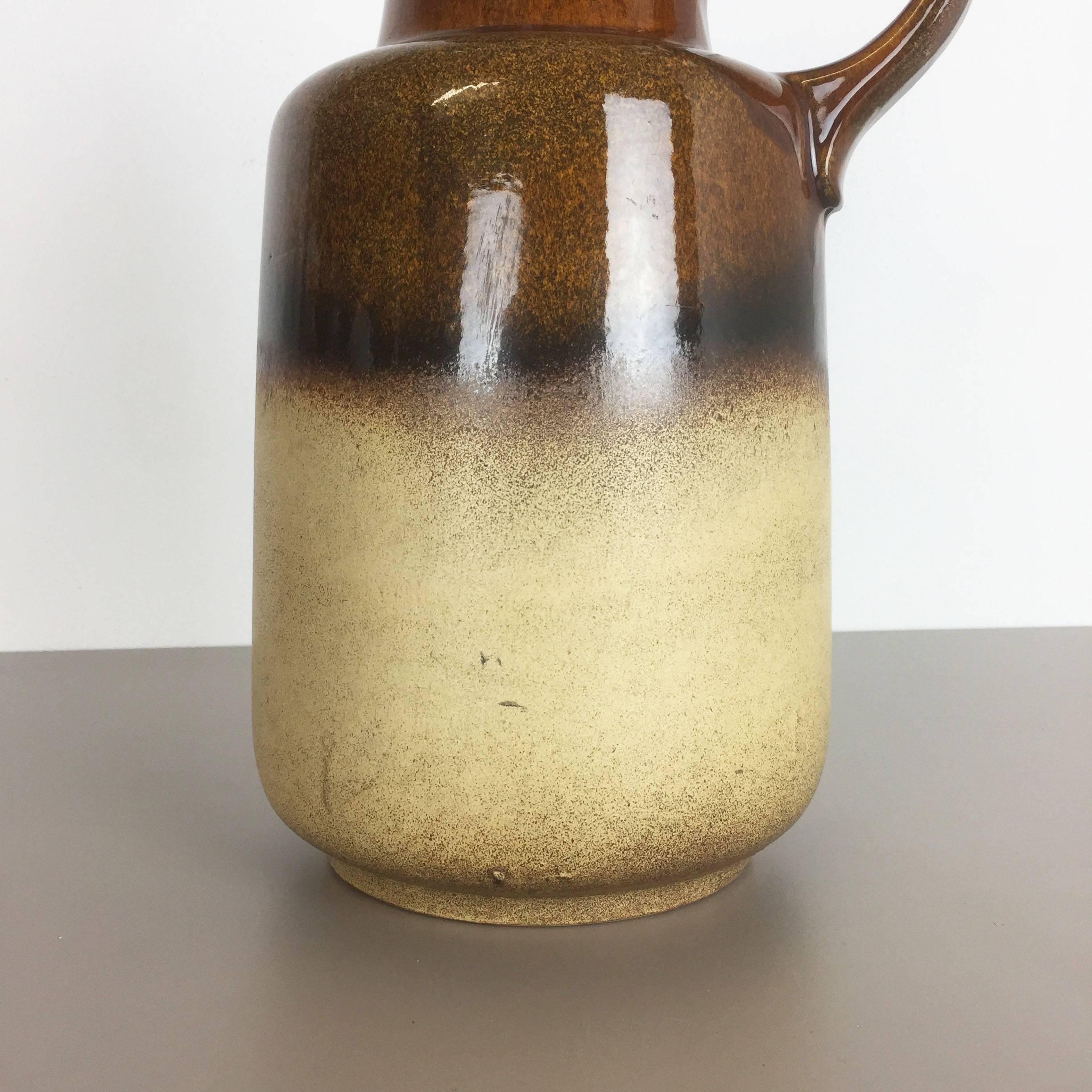 20th Century Extra Large Vintage Pottery Fat Lava Vase Made by Scheurich, Germany, 1970s For Sale
