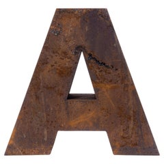 Extra large lettre de signalisation vintage « A »