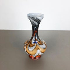 Extra Large Vintage Yellow Opaline Florence Vase Design by Carlo Moretti, Italy