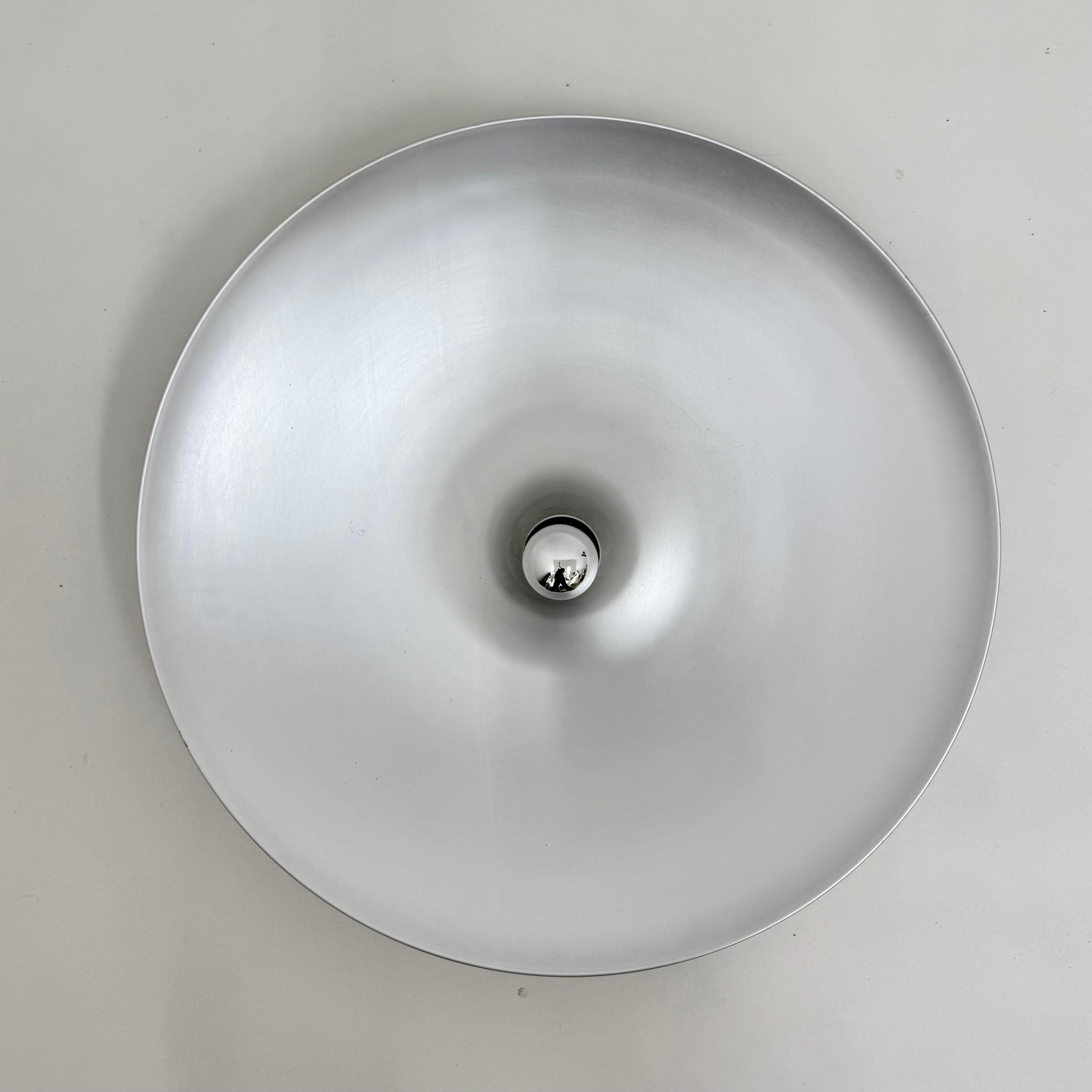 Aluminum Extra Large wall Sconce by Charlotte Perriand for Les Arcs , 1970’s