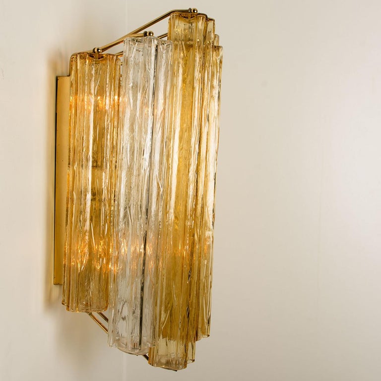 1 of the 4 Extra Large Wall Sconces or Wall Lights Murano Glass, Barovier & Toso For Sale 4