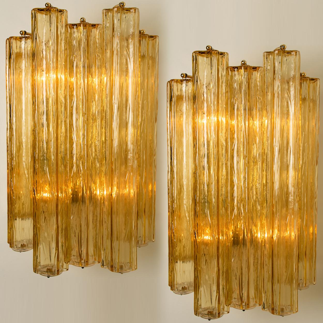 1 of the 3 Extra Large Wall Sconces or Wall Lights Murano Glass, Barovier & Toso 1