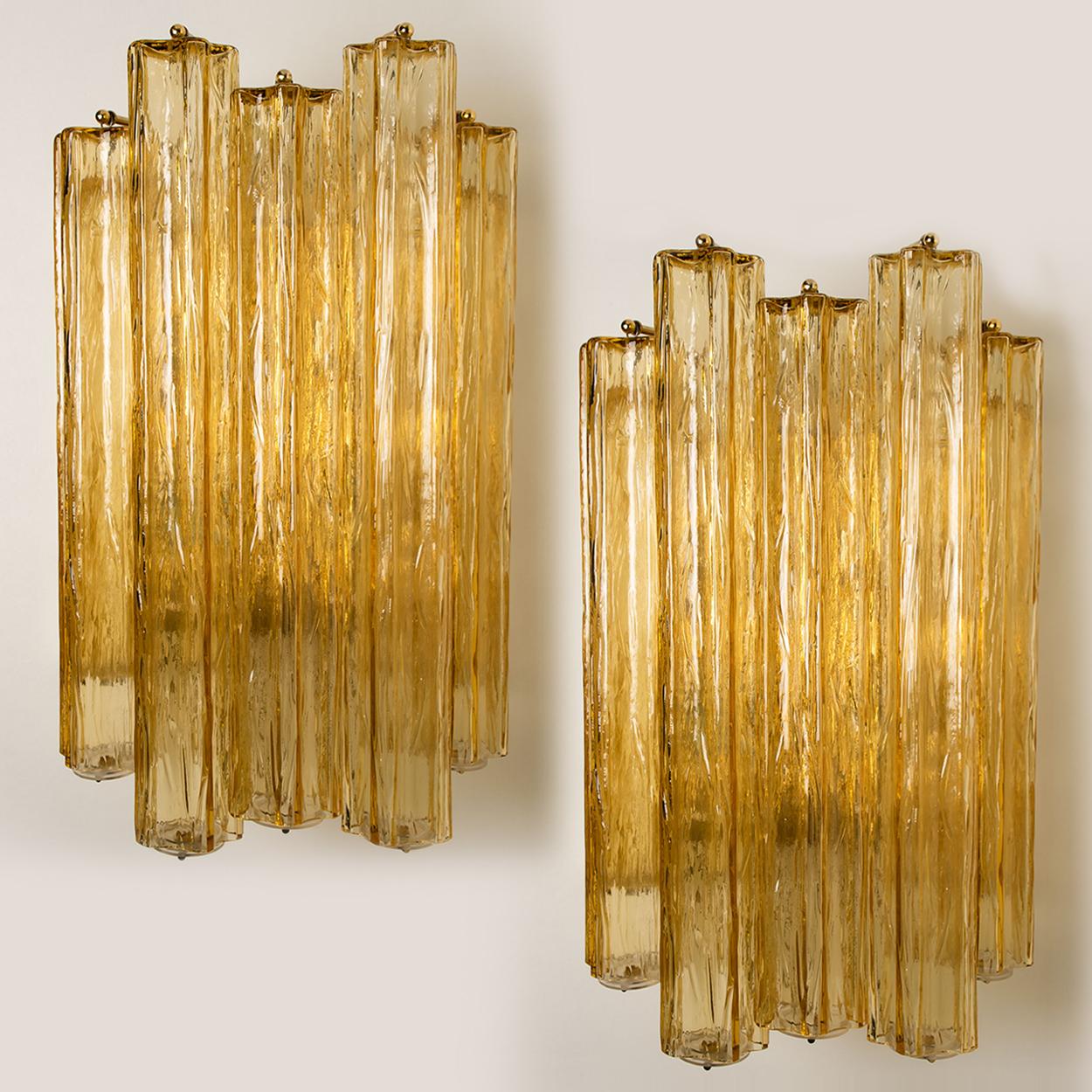 1 of the 3 Extra Large Wall Sconces or Wall Lights Murano Glass, Barovier & Toso 3