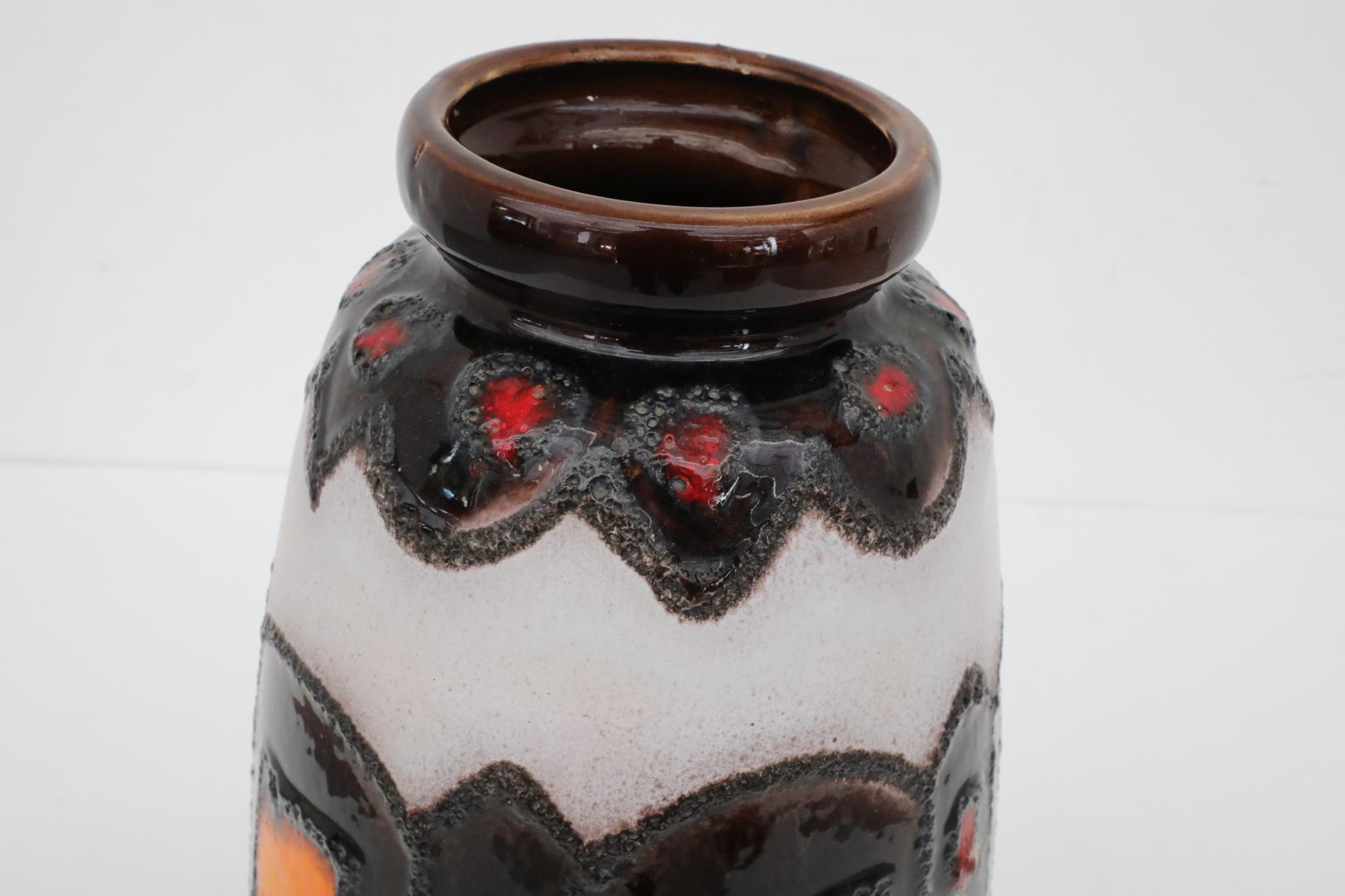 Vaso extra large in ceramica della Germania occidentale di Scheurich, anni '70 in vendita 3