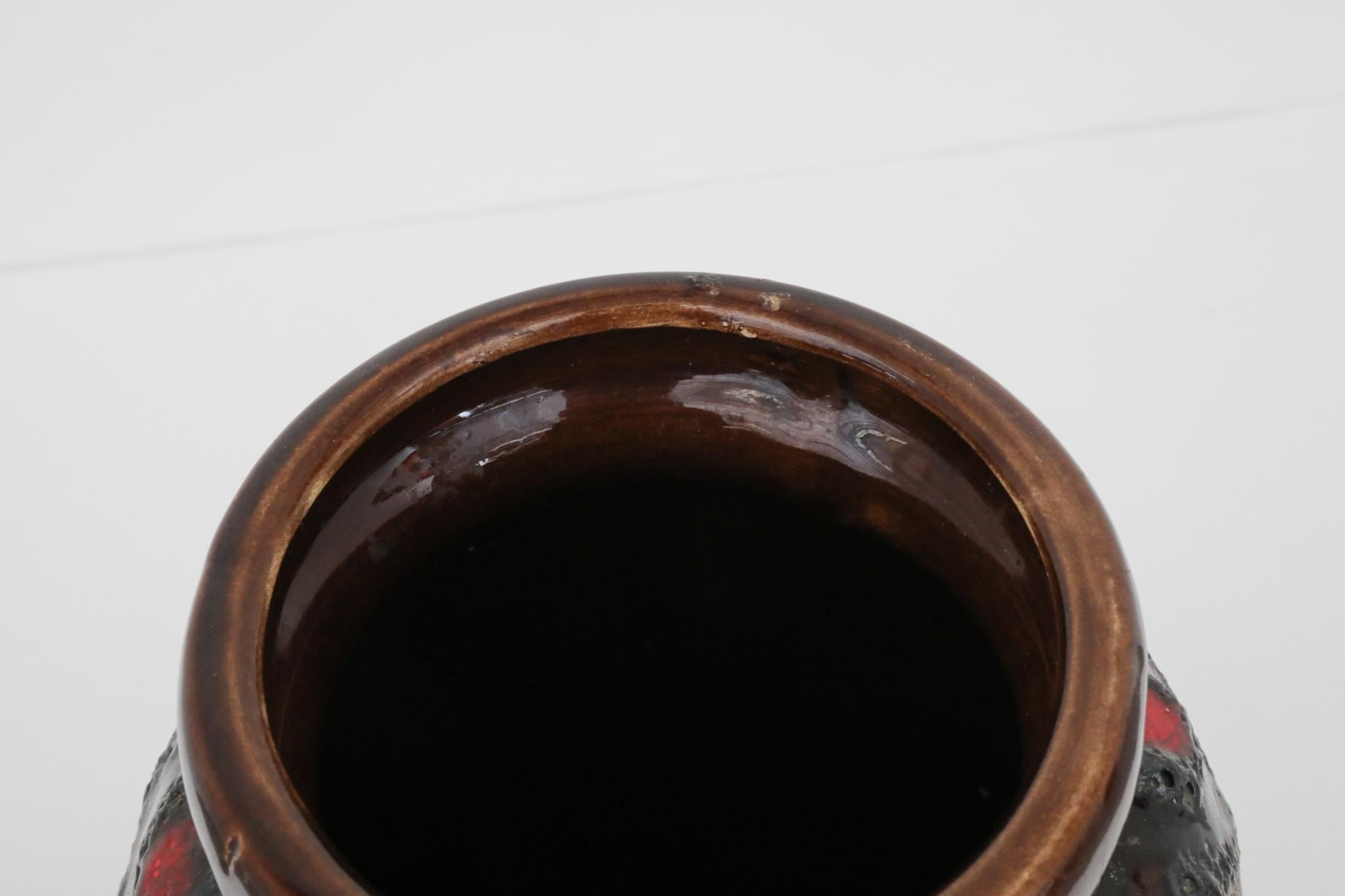 Vaso extra large in ceramica della Germania occidentale di Scheurich, anni '70 in vendita 5