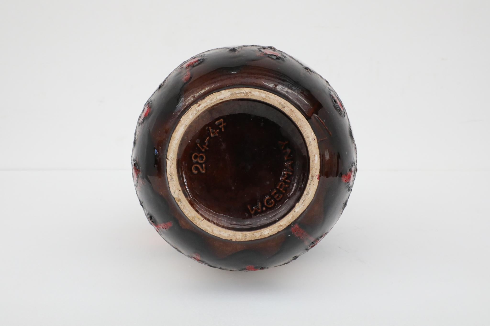 Vaso extra large in ceramica della Germania occidentale di Scheurich, anni '70 in vendita 8