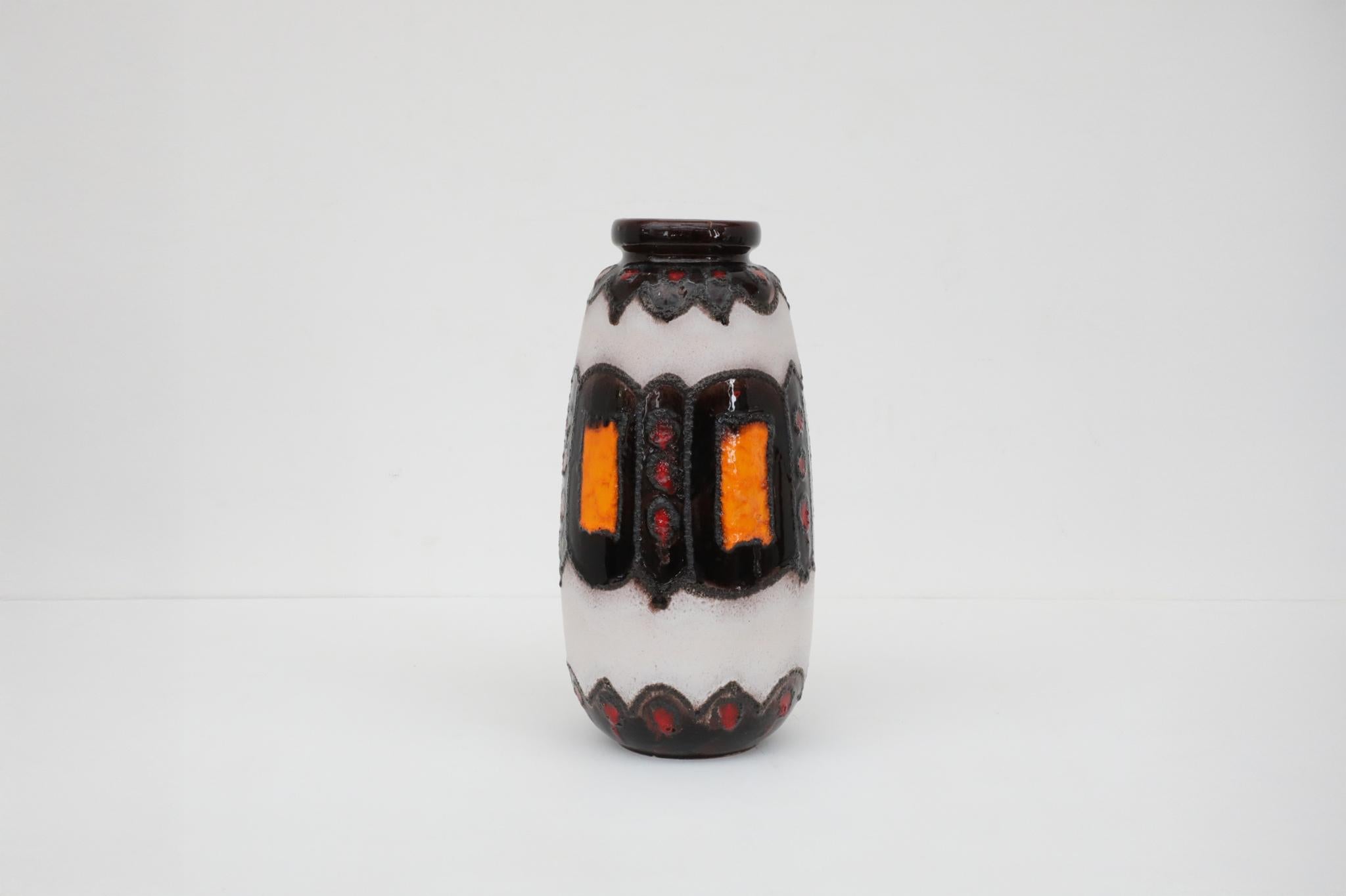 Mid-Century moderno Vaso extra large in ceramica della Germania occidentale di Scheurich, anni '70 in vendita
