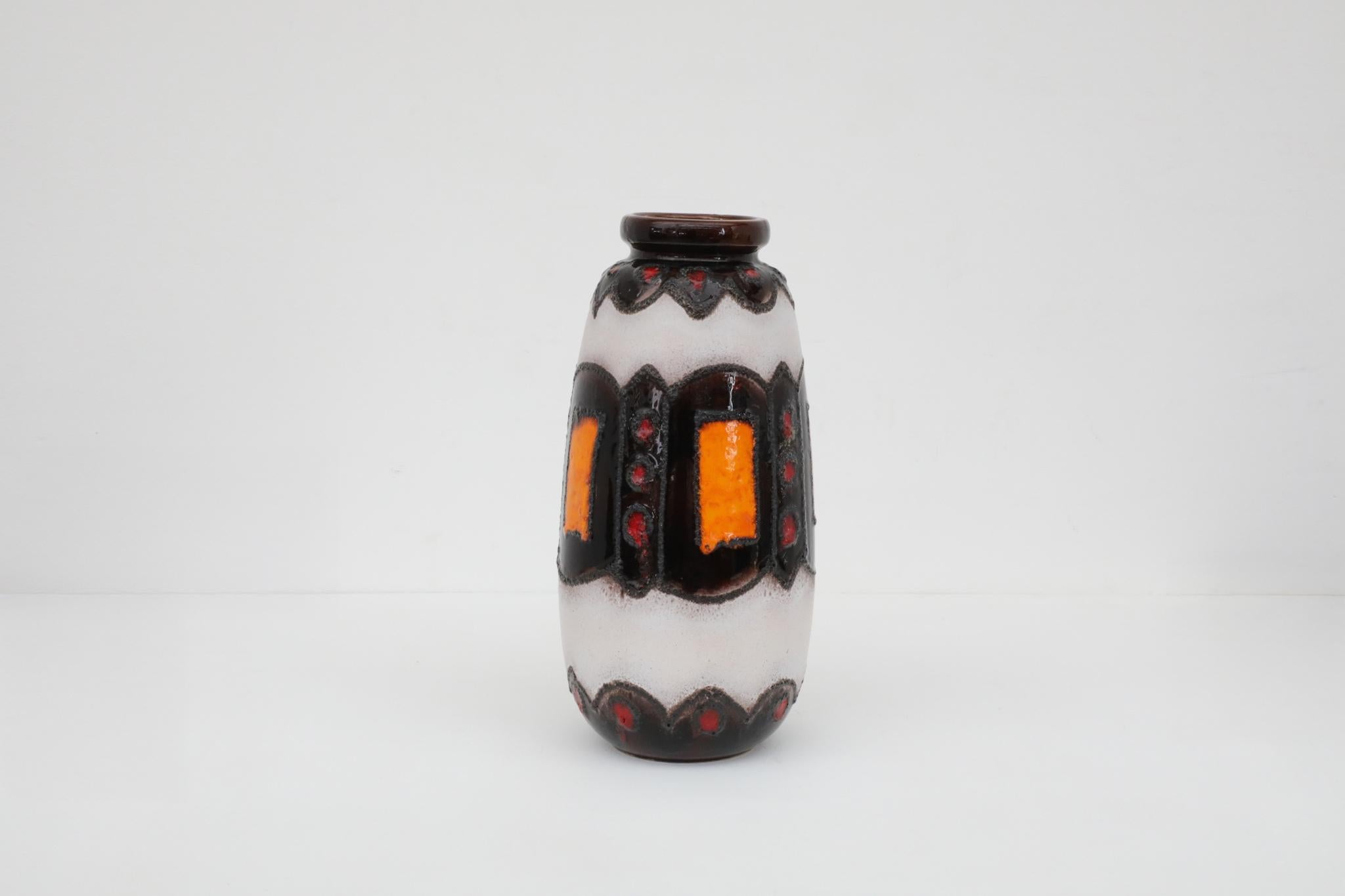 Tedesco Vaso extra large in ceramica della Germania occidentale di Scheurich, anni '70 in vendita