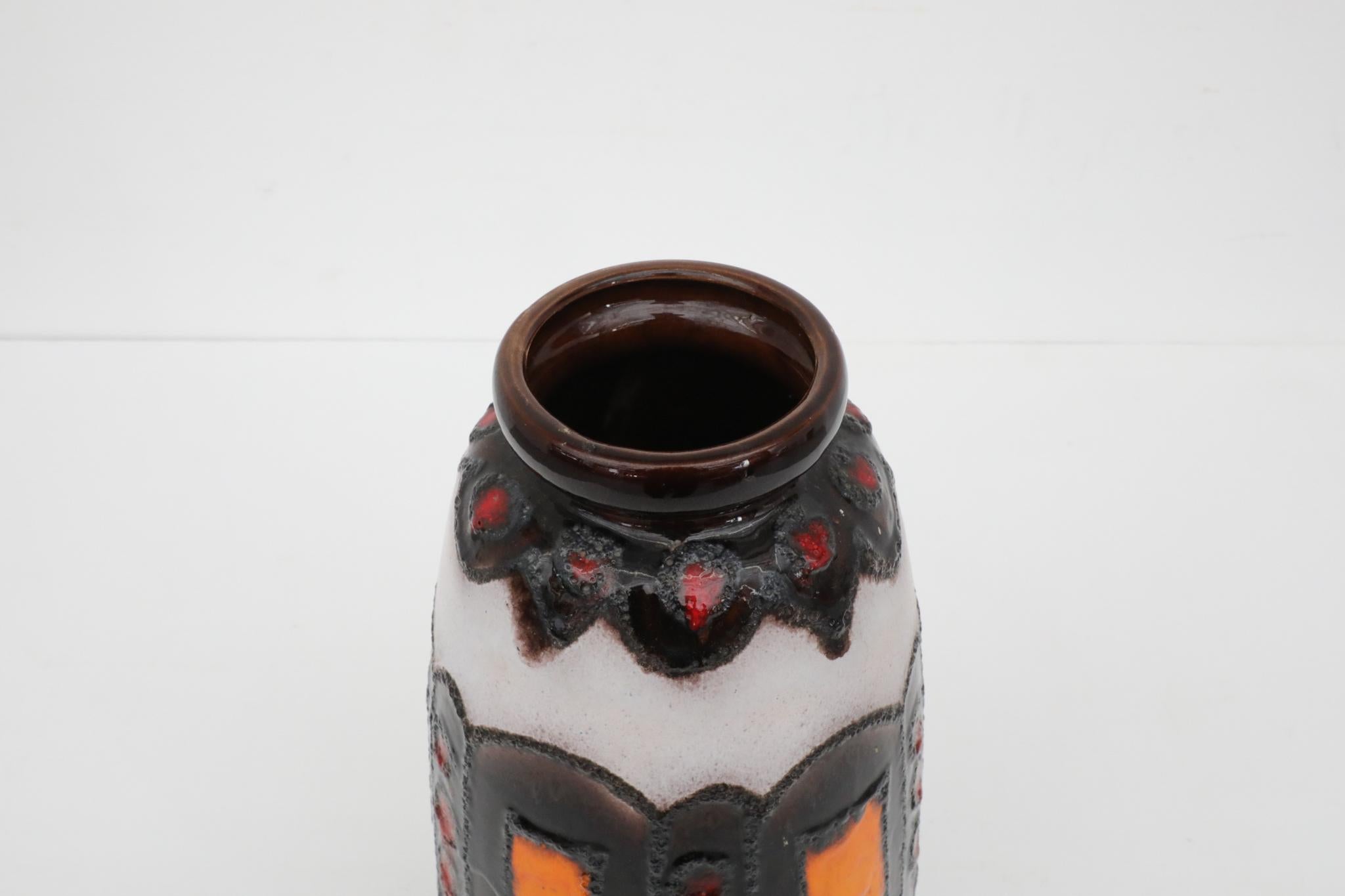 Fine XX secolo Vaso extra large in ceramica della Germania occidentale di Scheurich, anni '70 in vendita