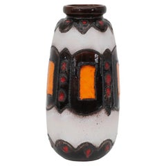 Extra Large West German Ceramic Vase by Scheurich, 1970s