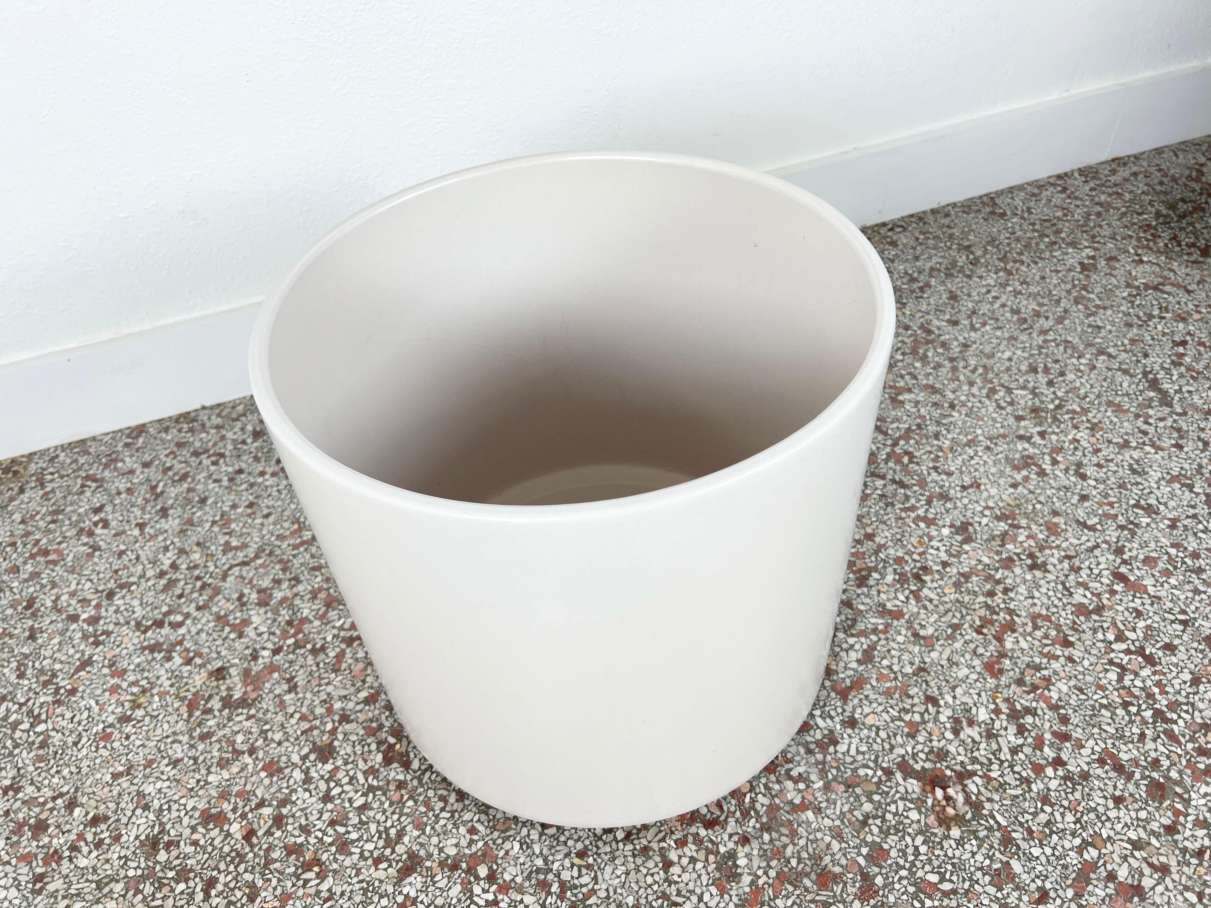 white ceramic indoor planter