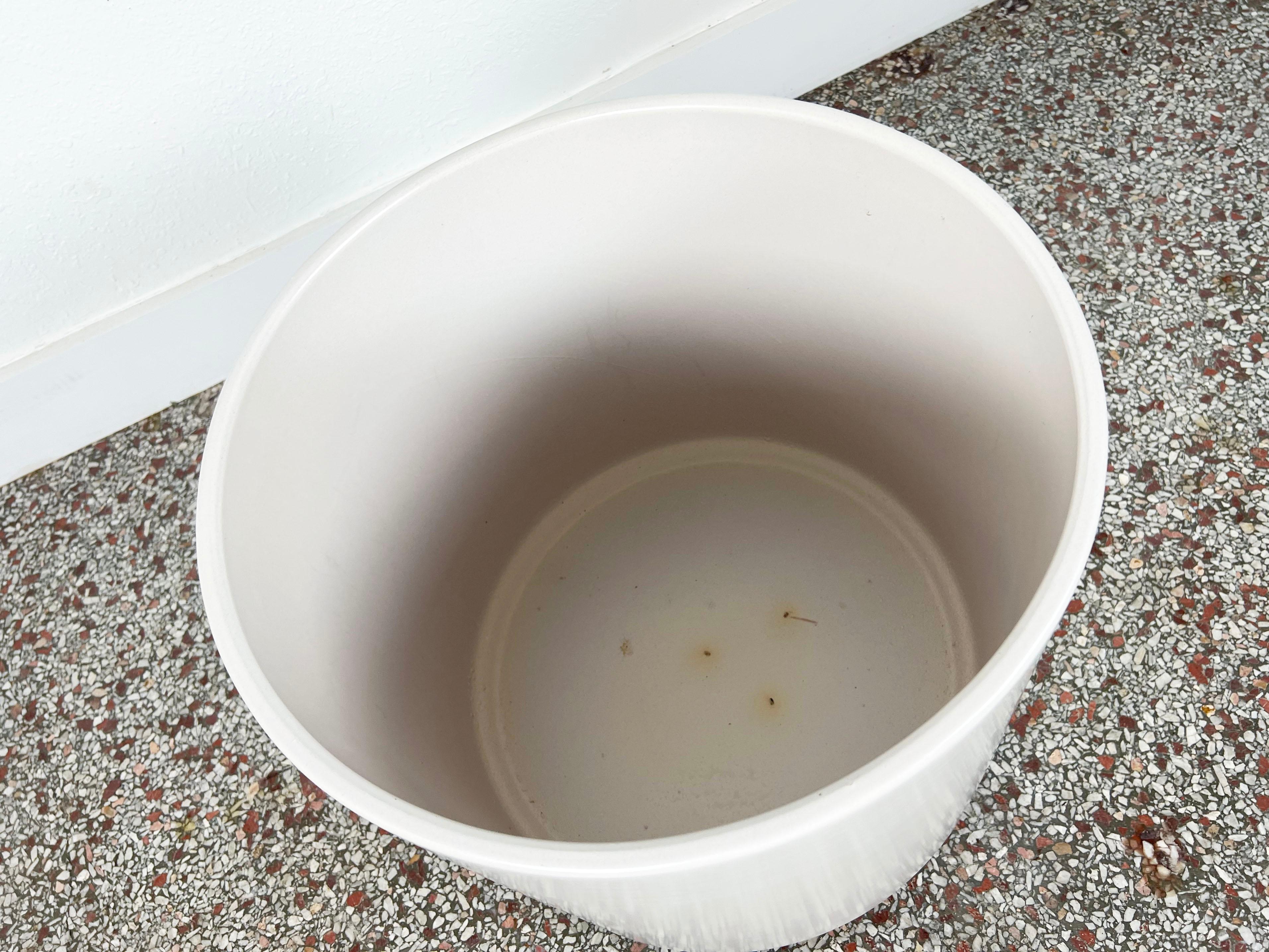 American Extra Large Matte White Planter by Gainey Ceramics