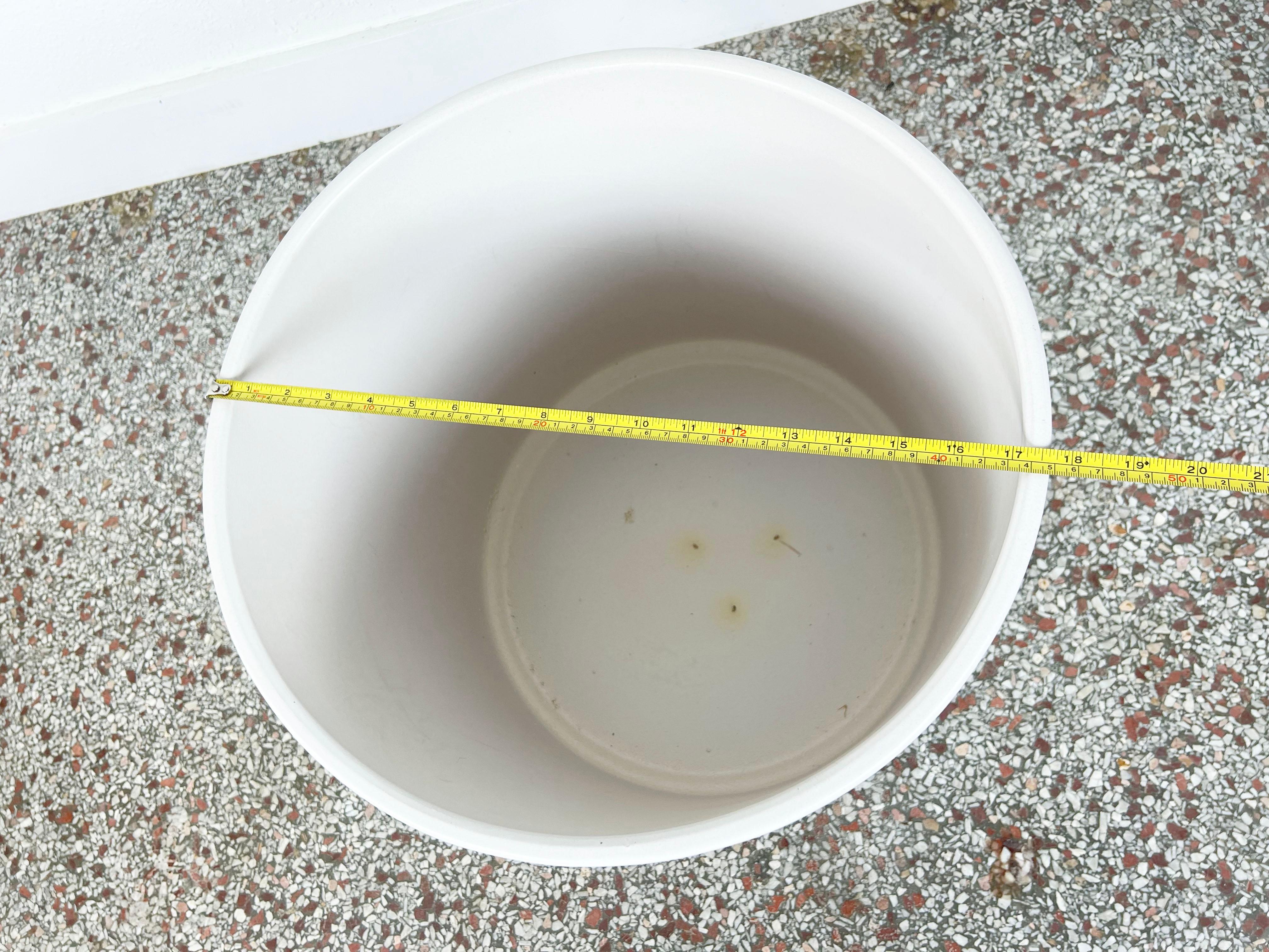 Extra Large Matte White Planter by Gainey Ceramics 2
