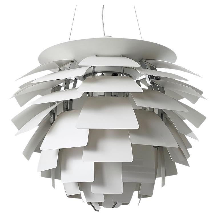 Extra Large White Steel PH Artichoke Lamp For Louis Poulsen