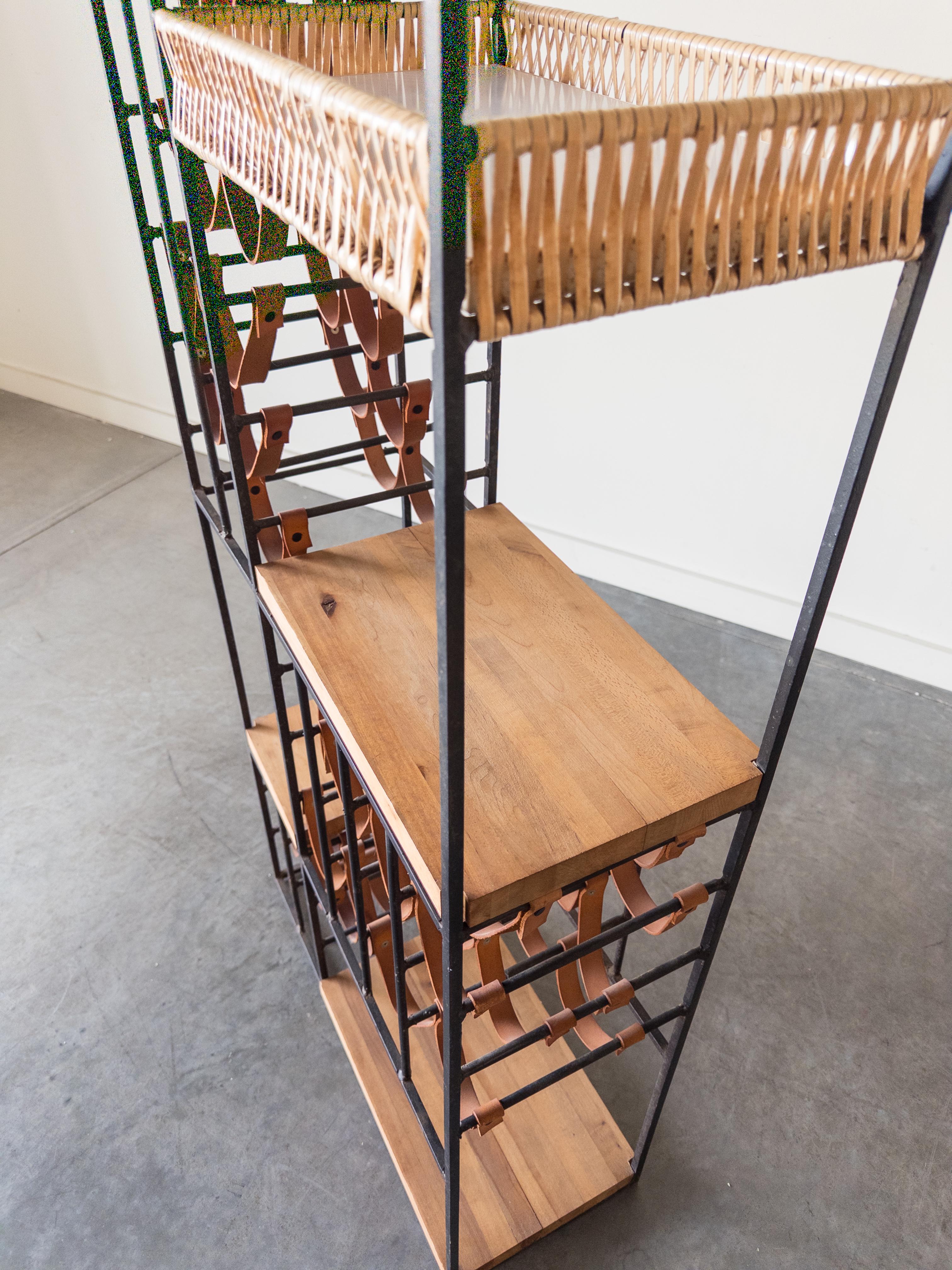 American Extra Large Wine Rack with Shelving by Arthur Umanoff, 1960s