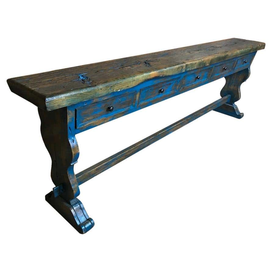 Dutch Painted Console Table For Sale at 1stDibs