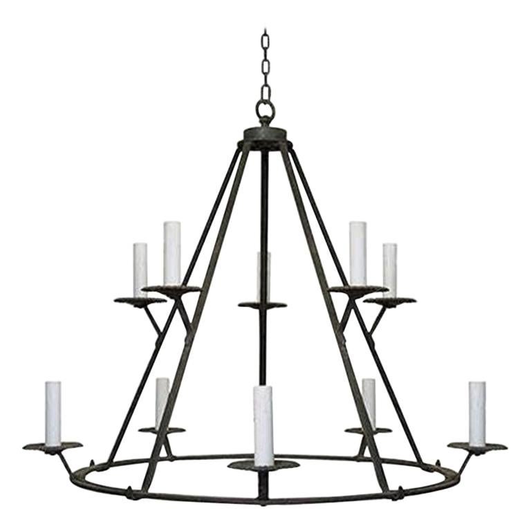 Extra Large Wrought Iron Chandelier