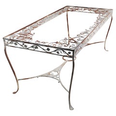 Extra Large Wrought Iron Dining Table by Salterini
