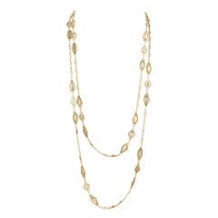 Extra Long, 18 Karat Gold, French, 19th Century Chain