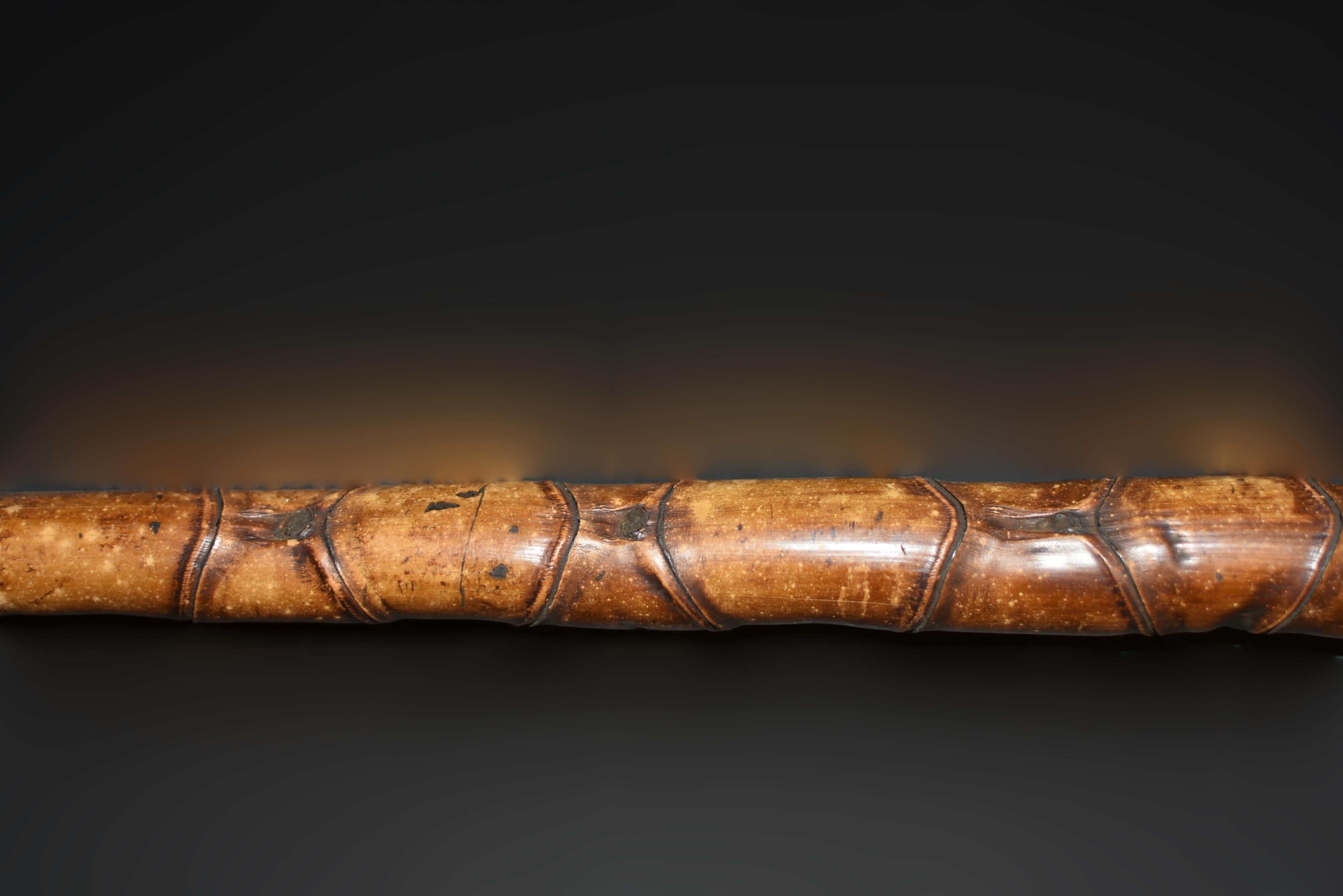 Extra long Bouddha en bambou cloche de 29 pouces en vente 5