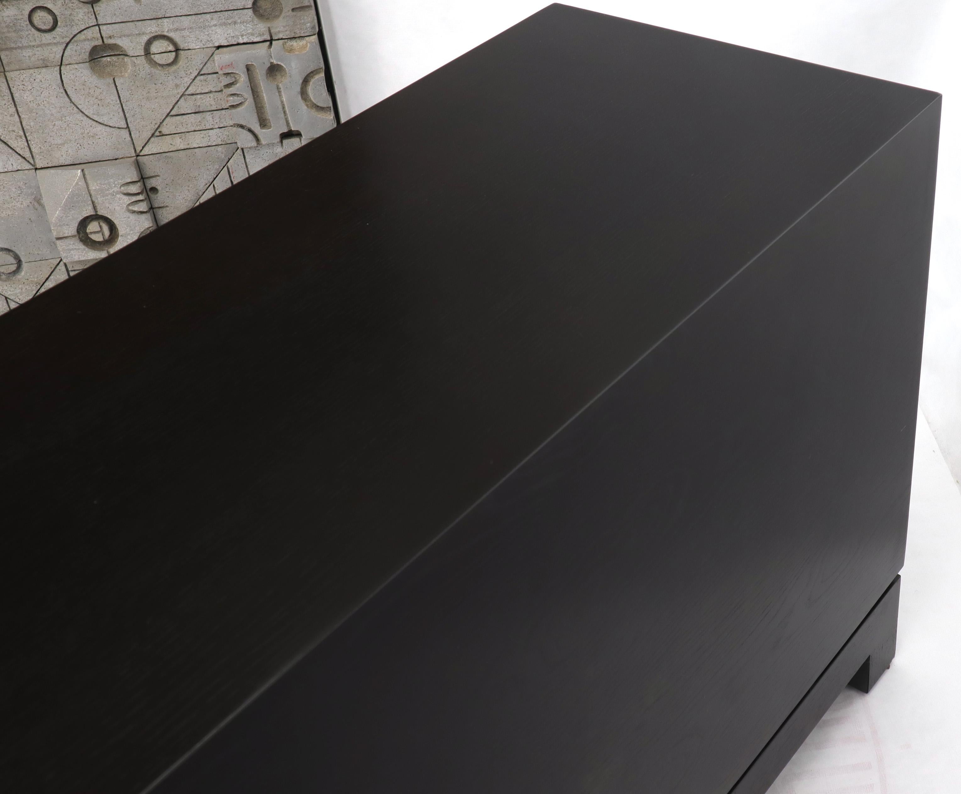 Extra Long Ceruised Limed Oak Basket Weave Front Drawers Dresser