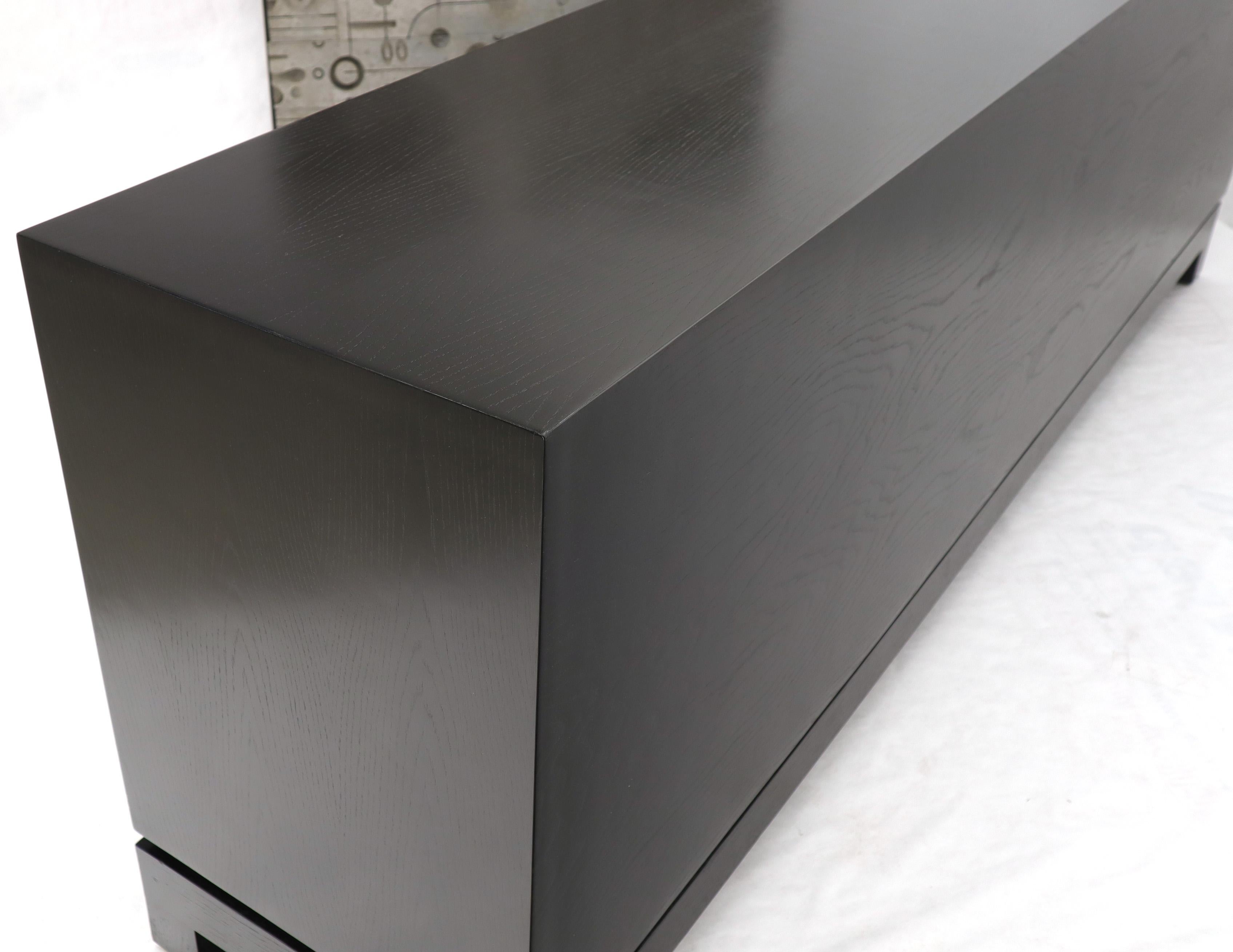 Extra Long Ceruised Limed Oak Basket Weave Front Drawers Dresser