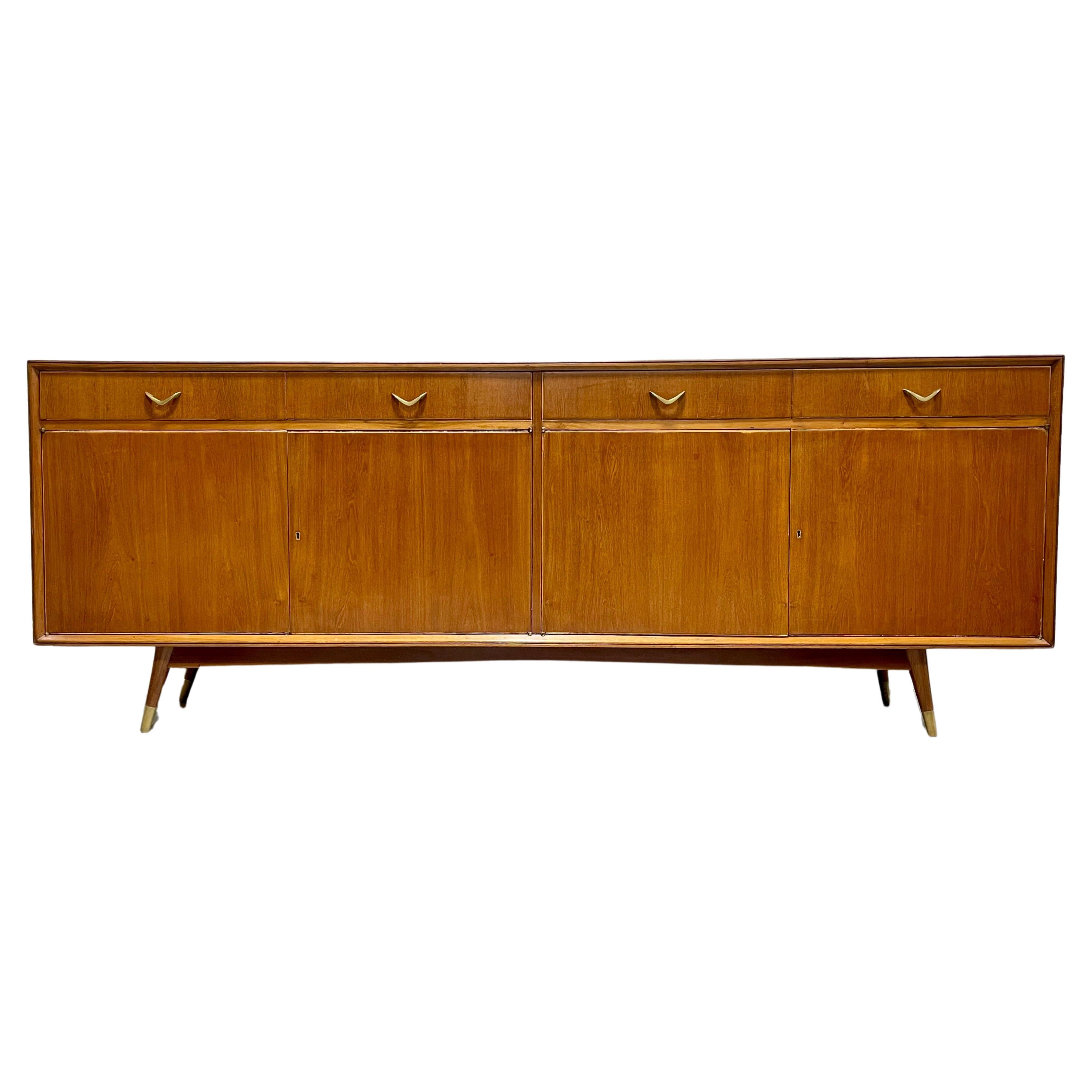 Extra Long CLASSIC Mid Century MODERN French CREDENZA / media stand, c. 1960s For Sale
