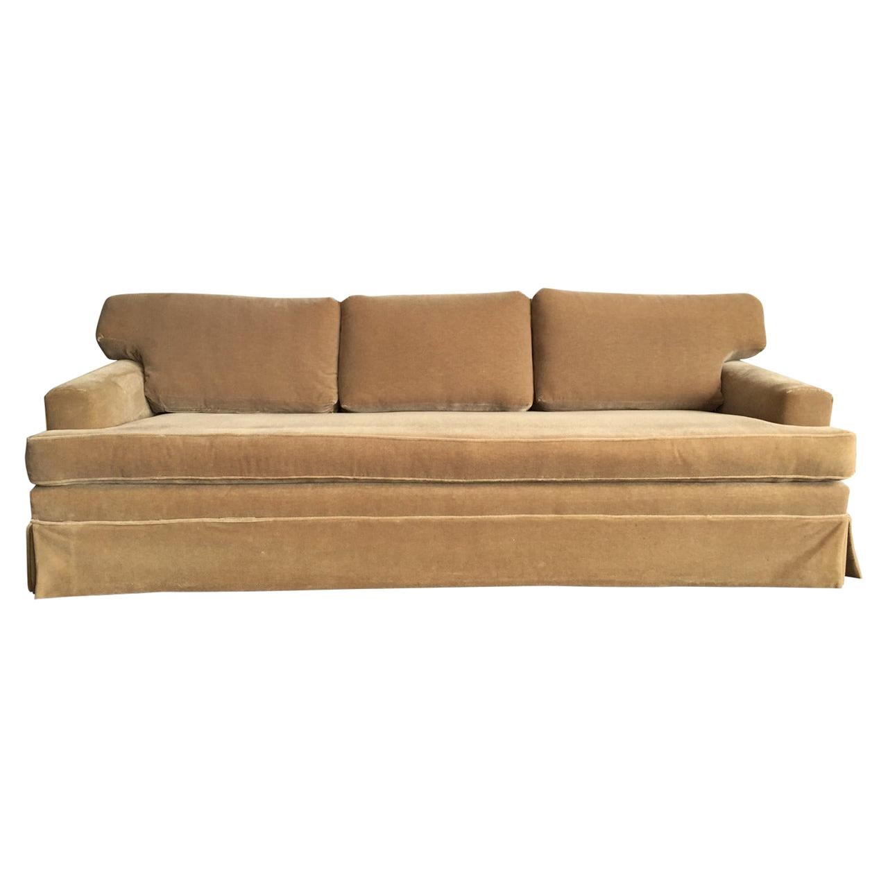 Extra-Long Classic Mohair Sofa