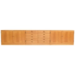 Extra Long Danish Sideboard in Oak by Kai Winding, 1960s