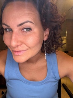 Extra long diamonds by the yard earrings 18KT gold