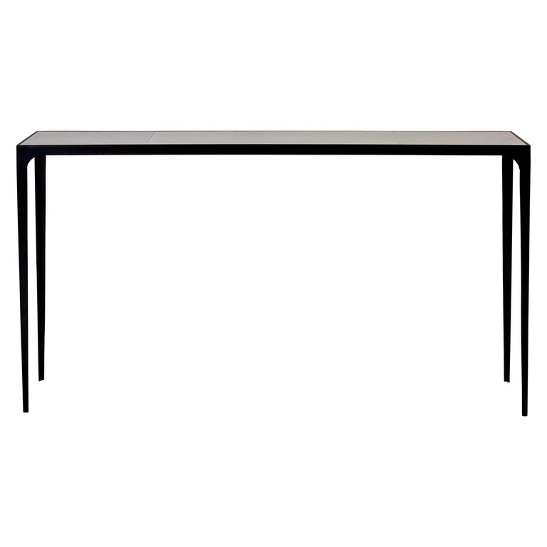 Extra Long Esquisse Blackened Iron, Very Long Console Table
