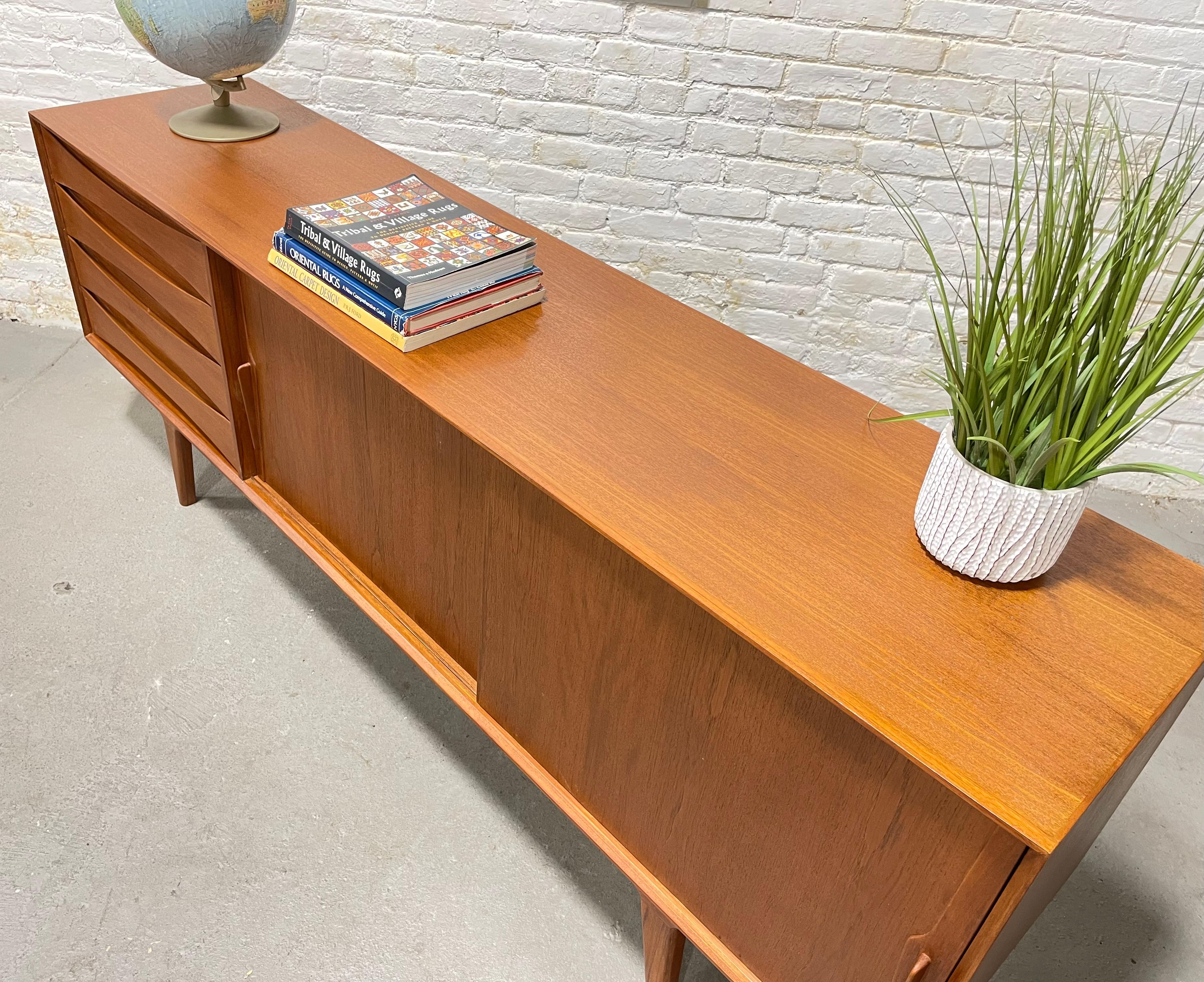 Extra LONG + Handsome Mid Century Modern styled Teak CREDENZA / Sideboard  For Sale 8